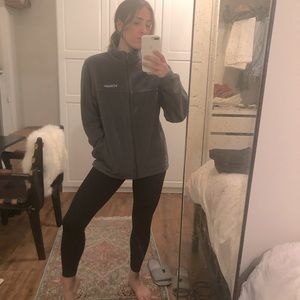 Columbia grey fleece zip up jacket